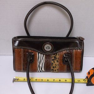 BROWN BARREL TYPE PURSE
